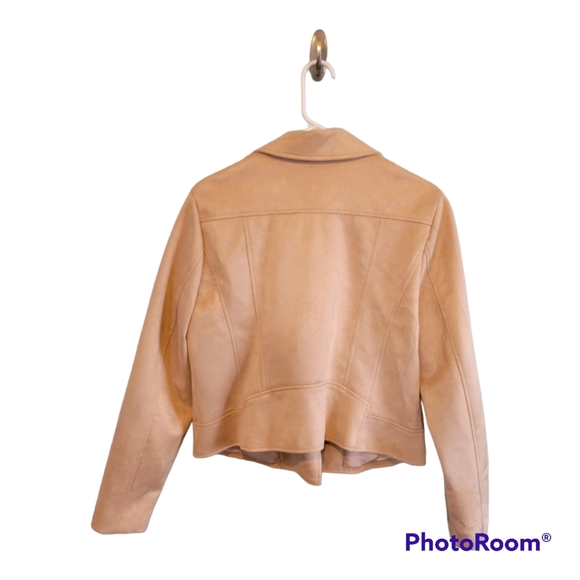 Tan Faux Suede Jacket - Picture 2 of 3